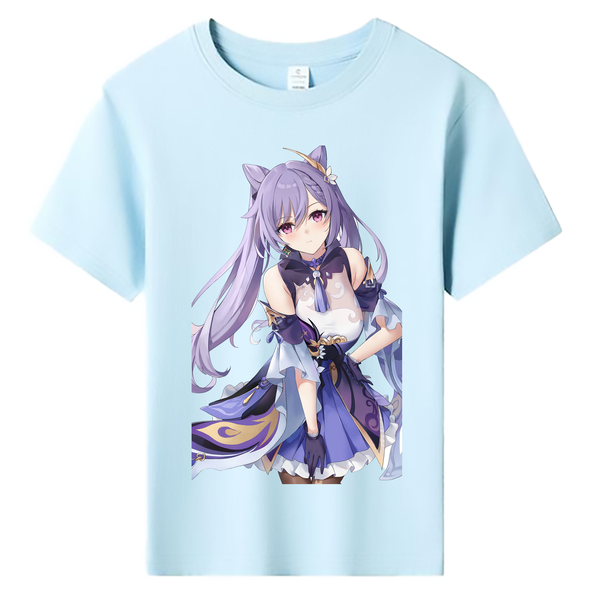 げんし神 刻晴 こくせい genshin Kokusei 綿100％キッズTシャツ（フロントプリント）